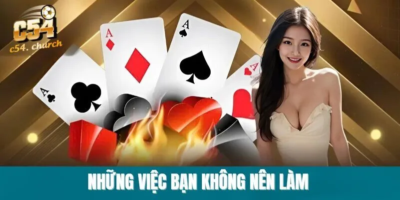 Những việc bạn không nên làm