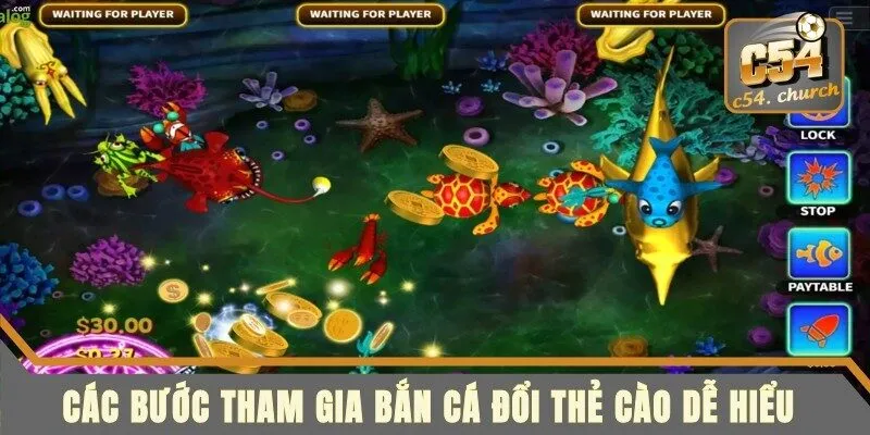 Các bước tham gia Bắn cá đổi thẻ cào dễ hiểu